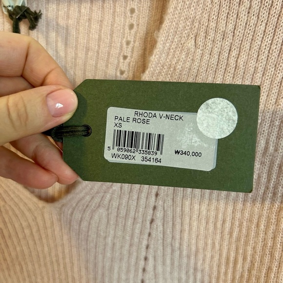 NWT ALLSAINTS Rhoda V-Neck Jumper - Picture 5 of 12